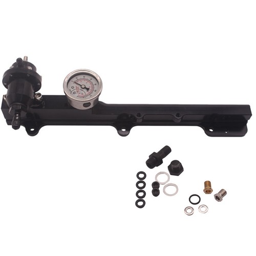 Fuel Pressure Regulator Gauge Rail Line Kit For B-Series B16 B18 B20 Si LS GSR - Picture 3 of 8