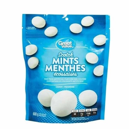 Great Value Scotch Mints, 600 gram (21.2 ounce), Bag Candy, Exp:2026JA - Picture 8 of 13