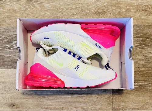 Nike Air Max 270 Blanco Rosa Blast Volt Púrpura DH0252-100 Para Mujer Talla 6 - Imagen 7 de 12