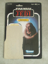 1983 STAR WARS ROTJ BIB FORTUNA FIGURE BACKER CARD 77 BACK KENNER