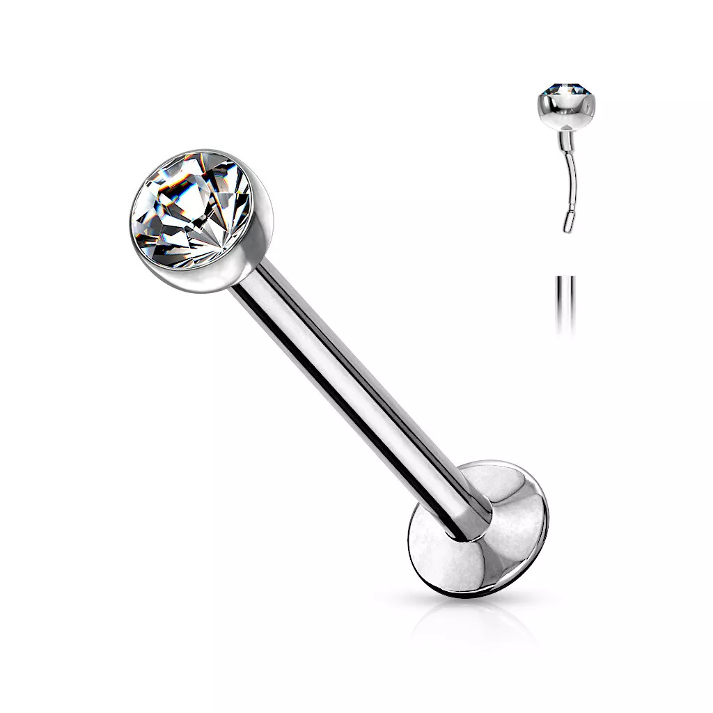 Sterling silver labret stud outlet
