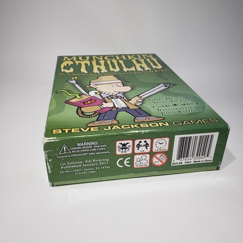 Munchkin CTHULHU Card Game Steve Jackson Games Kill Monsters Steal Stab Go Mad! - Picture 2 of 18