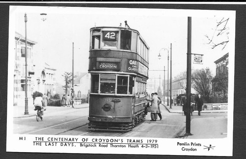 Pamlin Prints Single Postcards Trams Trains Buses Cars Motorcycles PC5-D - Picture 179 of 253