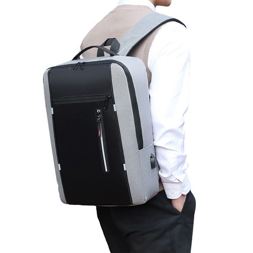 Zaino 17" uomo donna laptop viaggio business borsa con porta USB idrorepellente - Foto 19 di 45