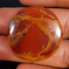Natural Fabulous Red Noreena Jasper Round Cabochon 36.20Cts. Loose Gemstone