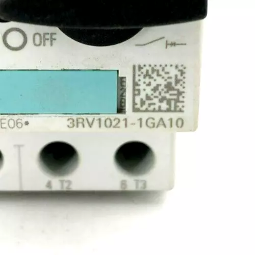 3RV1021-1GA10 Siemens Motor Circuit Breaker Manual Starter 4.5-6.3A 82A 3P PM - Picture 9 of 9