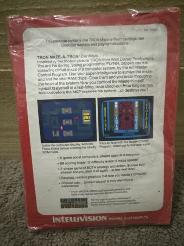Intellivision Tron Maze-A-Tron Juego Sellado Mattel Electronics No Calificado 1982 - Imagen 2 de 6