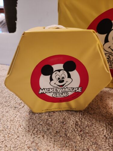 Vintage 3 Piece Mickey Mouse Club Walt Disney Kid's Luggage Play Set! - 第 2/12 張圖片