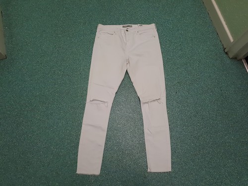 Moto Leigh Jeans Taille 32" Bein 28" weiß verwaschen Damenjeans - Bild 1 von 6