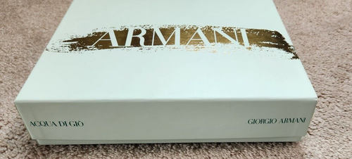 Giorgio Armani Light Green Empty Gift Box Gold Script Great for crafts / storage - Picture 2 of 8