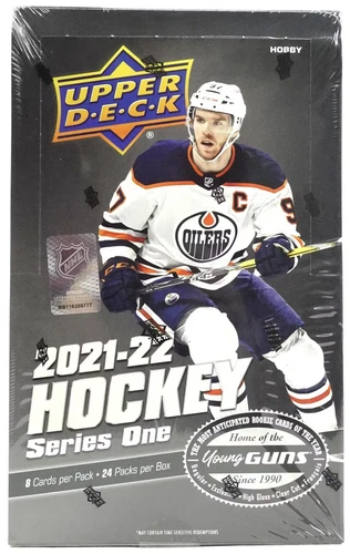 2021/22 Upper Deck Series 1 Hockey Factory Sealed Hobby Box