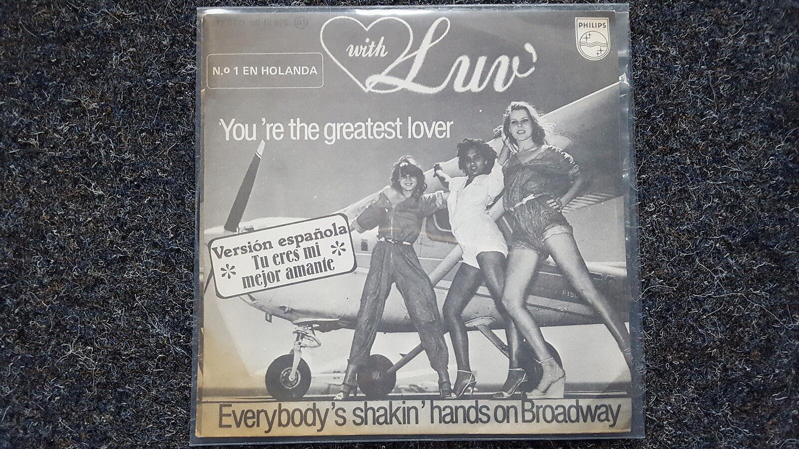 7"" Single Vinyl Luv' - Tu eres mi mejor amante SUNG IN SPANISH