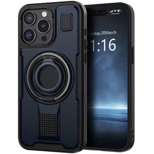 Funda protectora delgada a prueba de golpes con soporte de anillo para teléfono iPhone 14 Pro Max/14 Plus - Imagen 9 de 57