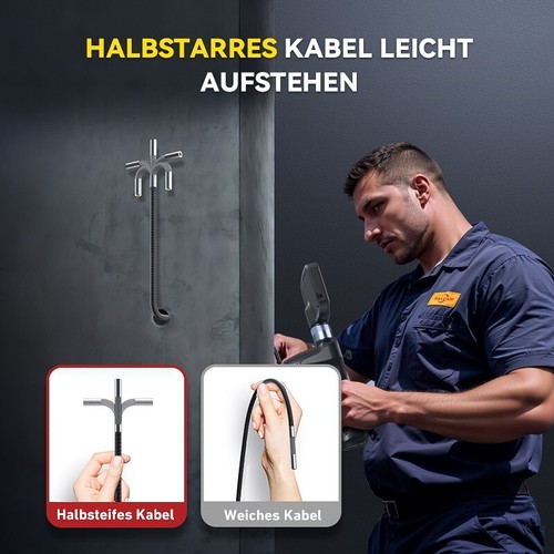 Ralcam Endoskopkamera 4-Wege Joystick 360° Inspektions kamera 6.6FT Halbstarr - Bild 13 von 15
