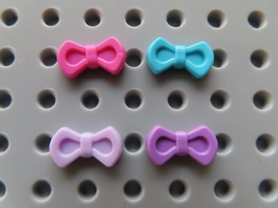 Lego 4 x Friends Figuren Haarschmuck Band 92355D med. lavendel azur dark pink