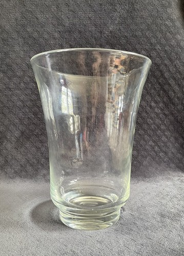Antique Vintage Large Hand Blown Flared Footed Glass Mantle Vase - Picture 2 of 9