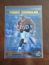 2020 Donruss Football Card Power Formulas Andrew Johnson Houston Texans NFL