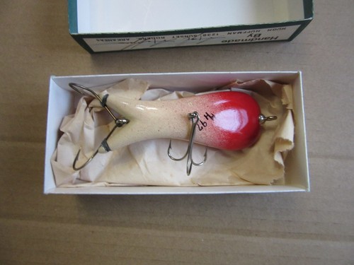 RARA RANA J's - rosso bianco - fatta a mano da Hugh Huffman - American Rivers Bait Co. - Foto 5 di 9
