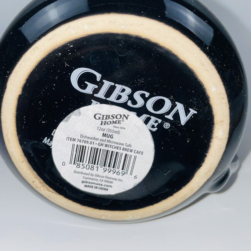 Gibson “Eye of Newt” Halloween Cauldron Style Coffee Mug Cup Ceramic Black - Picture 7 of 7