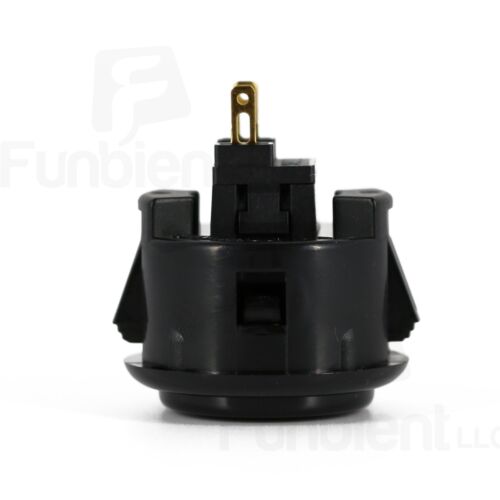 Sanwa Denshi Original OBSF-30 Black Push Button JAMMA guitar kill switch 30mm - Picture 4 of 9
