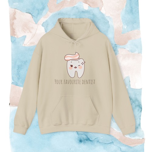 Unisex Heavy Blend™ Hooded Sweatshirt "Your Favorite Dentist" - Picture 9 of 36