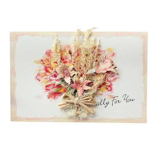 Mother's Day Carnation Dried Flower Greeting Card Mother's Day Birthday Card New - Picture 3 of 19