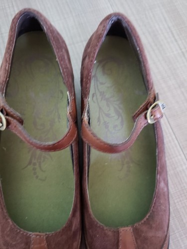Merrell Mary Jane Damensattel braun Leder Wildleder Komfortschuhe Größe 8 - Bild 6 von 7