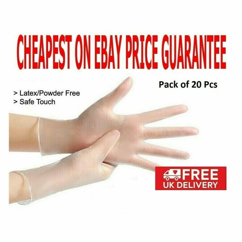 Vinyl Disposable Gloves Powder Free Latex Free Food Safe Antibacterial Box 100 - Picture 34 of 35