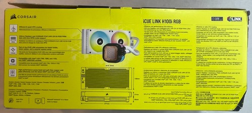 Enfriador CPU líquido CORSAIR iCUE Link H100i RGB rendimiento extremo 240 mm - Imagen 11 de 13