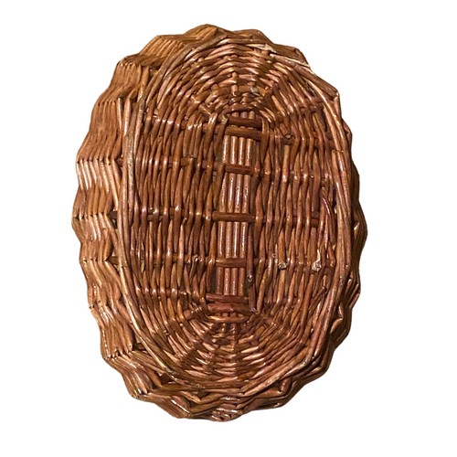 Vintage Small Wicker Basket Childrens Decor Easter Flower Display Rustic Country - Picture 14 of 24