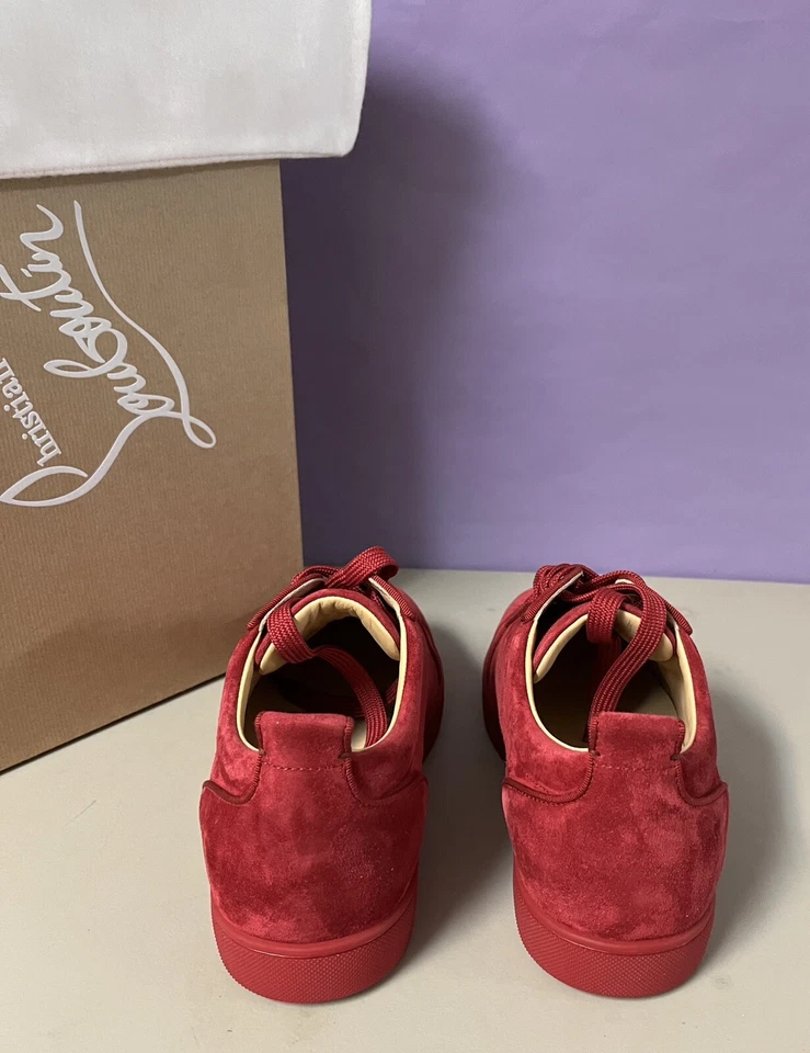 CHRISTIAN LOUBOUTIN Louis Junior Orlato Flat Veau Persan 41 全新带盒 — 第 3/4 张图片