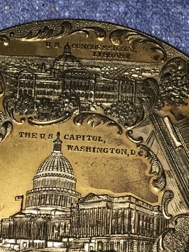 Disco rotondo vintage in metallo 5": Washington DC luoghi turistici: made in Japan - Foto 3 di 11