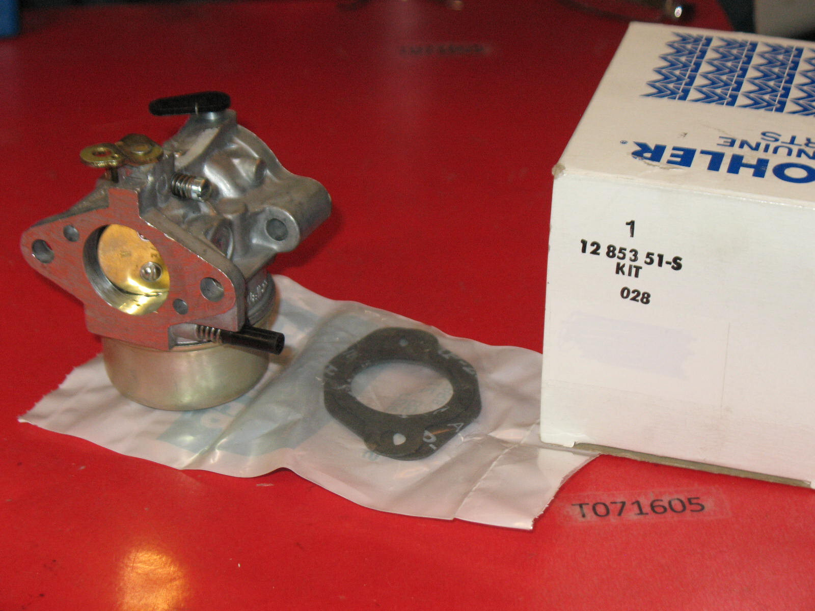 OEM Genuine KOHLER 12 853 51S fixed jet carburetor NOS eBay