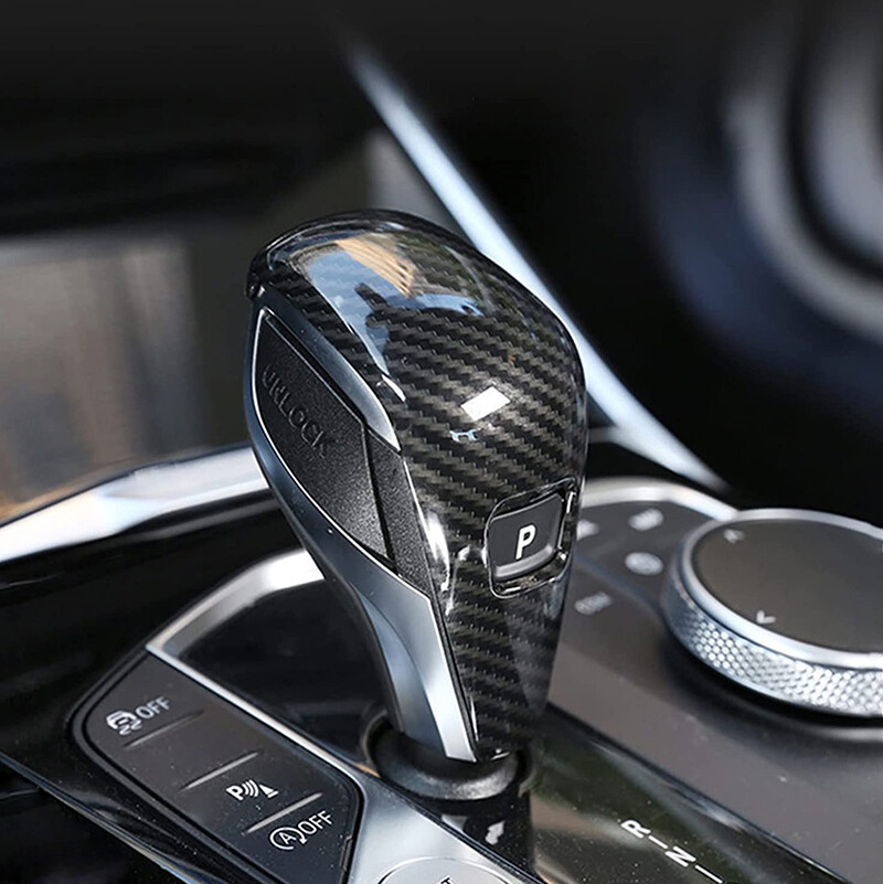 Gear Shift Knob Trim Cover Sticker Black For BMW 3 Series G20 G28 2020