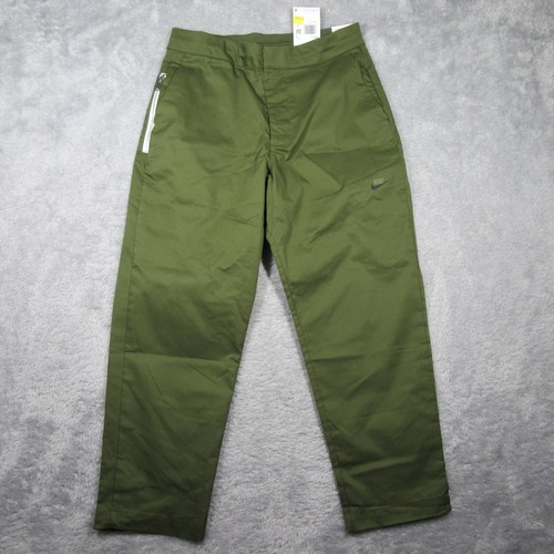 Nike Hose Herren Größe 30 Medium Grün Oliv Standard Fit Tapered DD7032-326 Crop