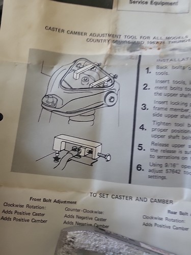 Vintage Bear Mfg No 57642 Alignment Tool Caster Camber - Picture 4 of 6