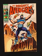 Avengers 63 Marvel Comics 1969 Silver Age 1st Clint Barton As Goliath