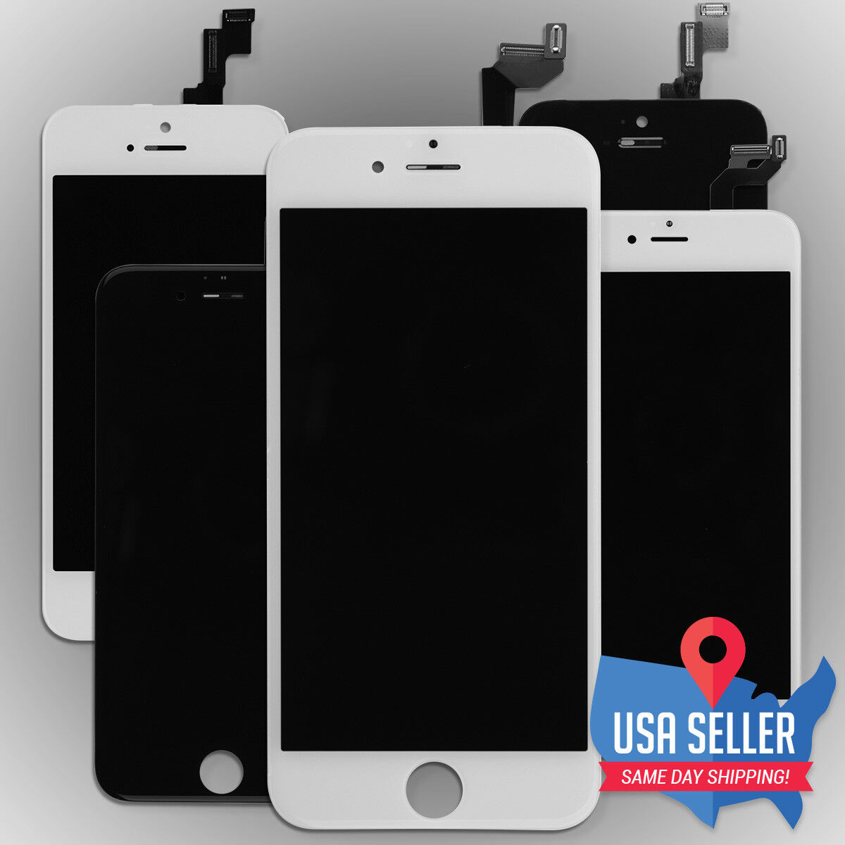 LCD Touch Screen Digitizer Screen Replacement for iPhone 4S 5 5C 5S SE 6 6S  Plus - Helia Beer Co