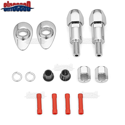Kit de reubicación de señal de giro trasera para Harley Softail Standard Fat Boy Springer 03+ - Imagen 3 de 7