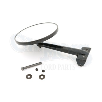 Ford Model A Closed Cab Truck Mirror Black 1930 31 - Black Mirror Iron Head Ford Model A Closed Cab Truck Mirror Black 1930 31 - Black Mirror Iron Head