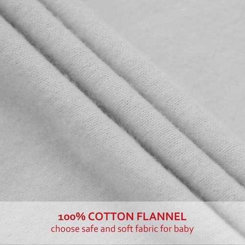 100% Cotton Flannel Crib Sheets for Standard Crib Heavenly Soft Covers 52”x28” - Picture 12 of 19
