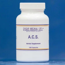 Pure Herbs: A.C.S. (All Cells Salts) - 150 Capsules, 400mg.