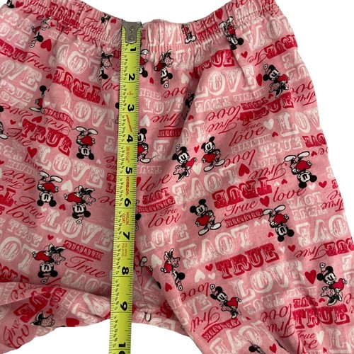 Disney Mickey and Minnie Love PJ Pants Girl's Size 10 Pink Red Loungewear - Picture 3 of 8