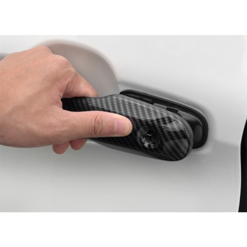 Embellecedores protectores de manija de puerta estilo fibra de carbono para Toyota Camry 2018-2025 - Imagen 9 de 9