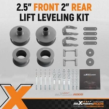 2.5" Front 2" Rear Leveling Lift Kit For Jeep Wrangler JK 2007-18 Powder Coated