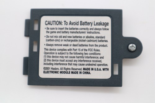 Electronic Battleship Advanced Mission Replacement Battery Cover Parts - Picture 1 of 4