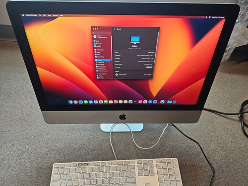 Apple iMac 21.5" Retina 4K   i5 16GB ram 1TB HDD Radeon Pro 555 2017 Ventura - Picture 1 of 7