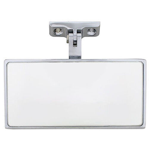 Espejo interior rectangular cromado espejo retrovisor con montaje universal a tornillo - Imagen 3 de 3