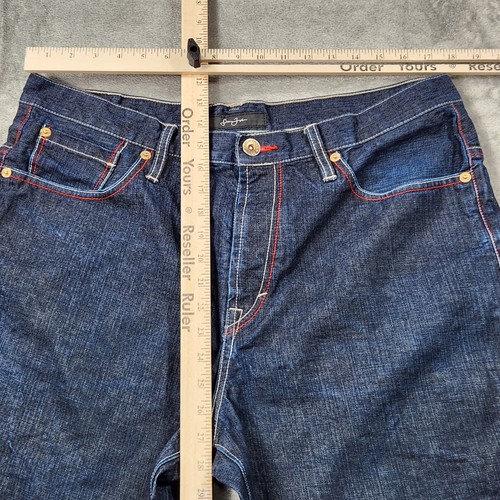 Jeans Sean John Hombres 36x34 Azul Suelto Y2k Hip Hop Patinador Denim - Imagen 8 de 12