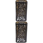  2pcs kleine Lampenschatten -Metalllampenschirm mit Baummustern für die hängende